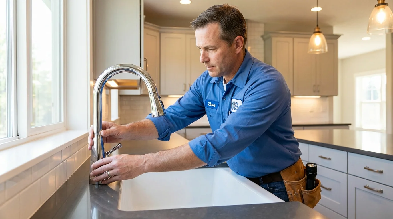 Kitchen faucet installation by Johns Plumbing LLC in Kadoka